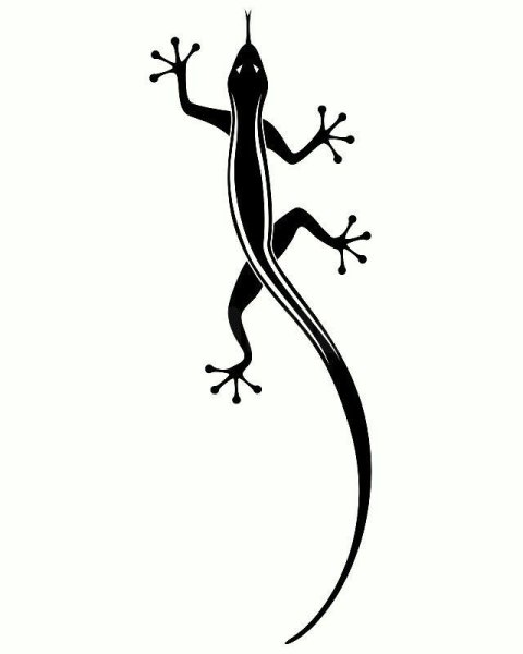 Стилизованная ящерица