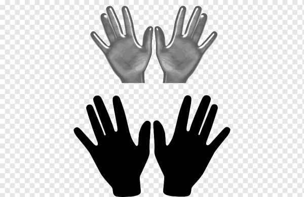 Ладонь силуэт