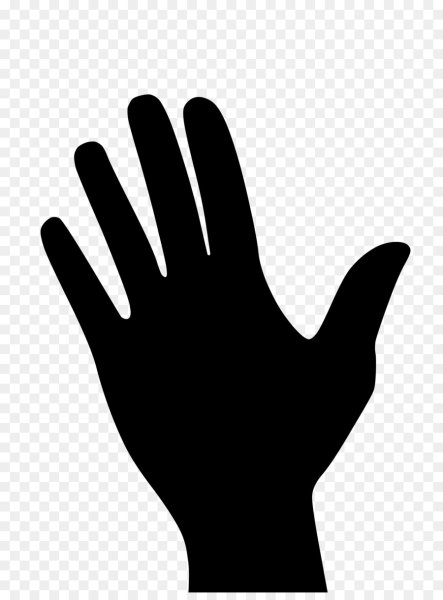 Ладонь силуэт