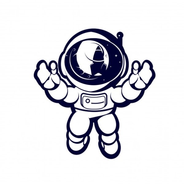 Космонавт векторный