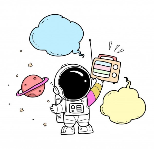 Космонавт Векторная Графика