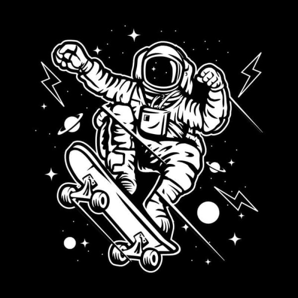 Космонавт на скейте