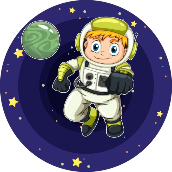 Космонавт мультяшный