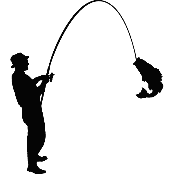 Силуэты рыбаков