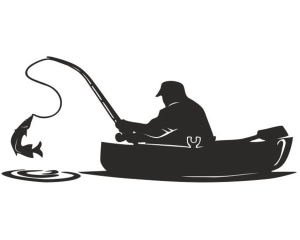 Силуэты рыбаков