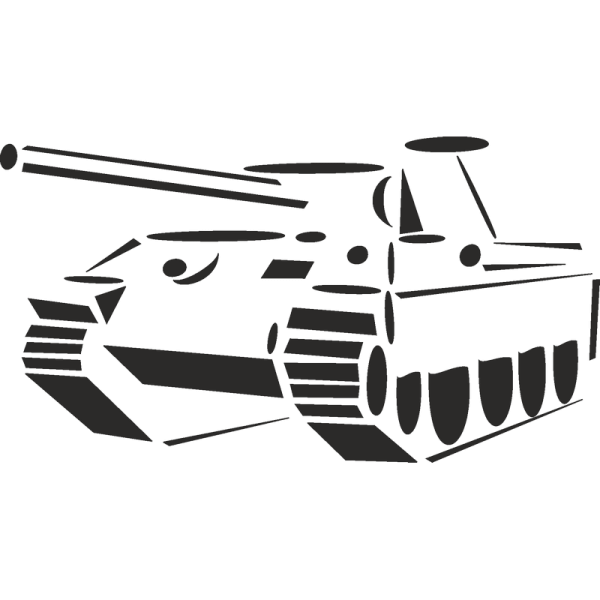 Танк наклейка