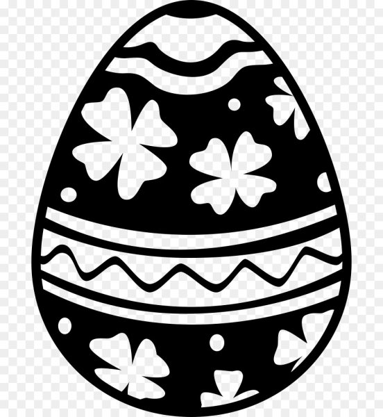 Силуэт пасхального яйца