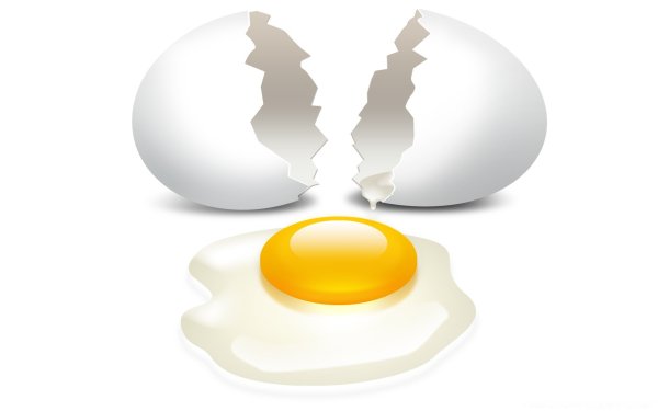 Яйцо разбилось