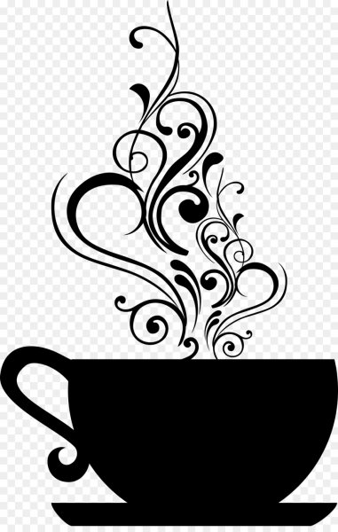 Кружка чая силуэт