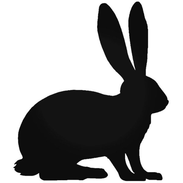 Силуэт кролика