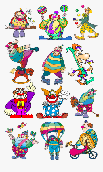 Стилизованные клоуны