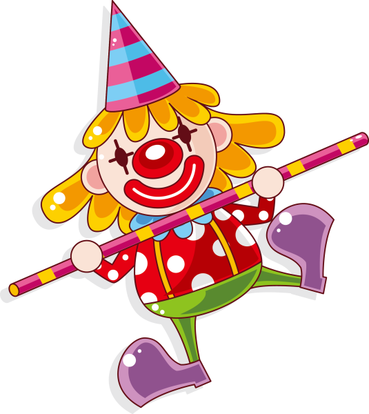 Клоун на палочке