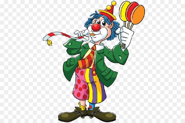 Клоун мультяшная