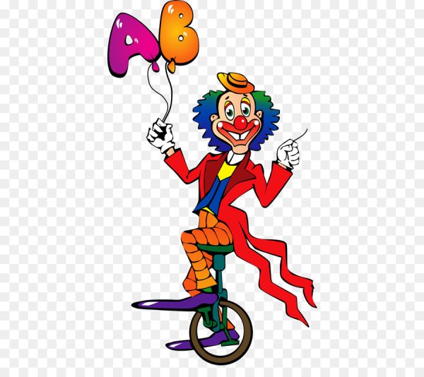 Цирковые артисты на прозрачном фоне