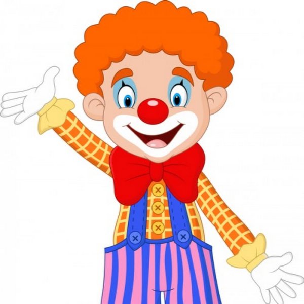 Клоун детский мультяшный