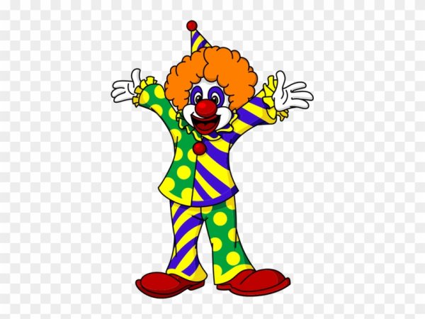 Клоун анимация на прозрачном фоне