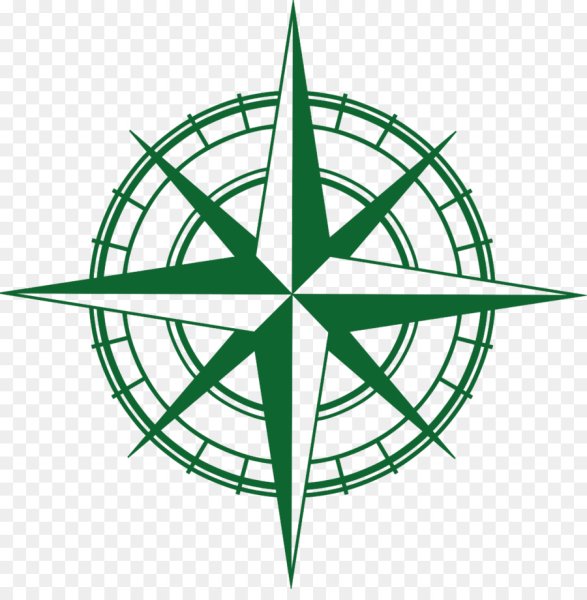 Роза ветров Север стрелка