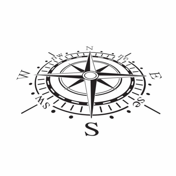 Логотип в виде компаса