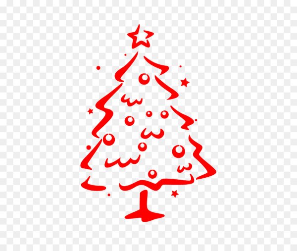 Новогодняя елочка очертание