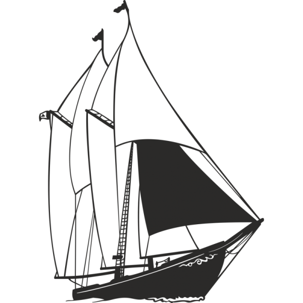 Яхта силуэт