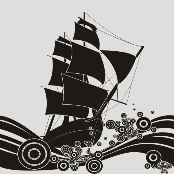 Стилизованные парусники