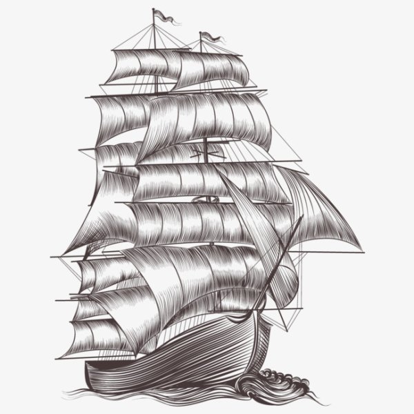 Корабль вектор