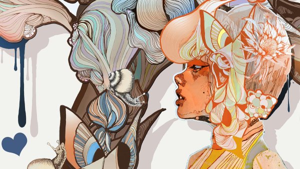 Цветы в иллюстраторе