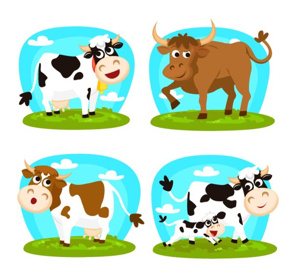 Мультяшные коровы