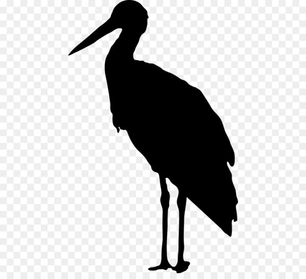 Аист силуэт