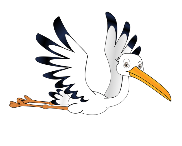 Аисты мультяшные