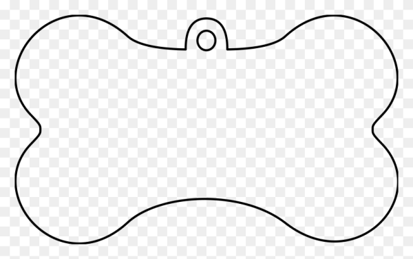 Косточка трафарет