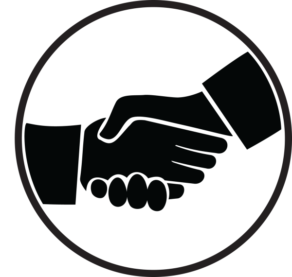 Значок пожатие рук