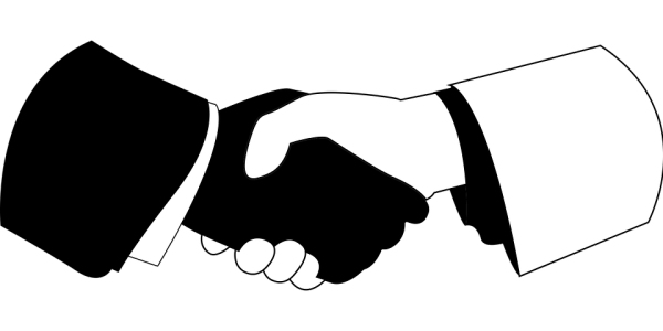 Рукопожатие силуэт