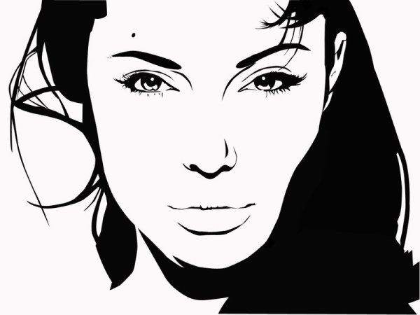 Pop Art portrait Анджелина Джоли