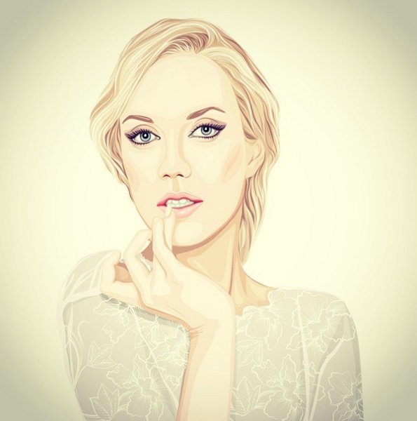 Портрет в иллюстраторе по фото