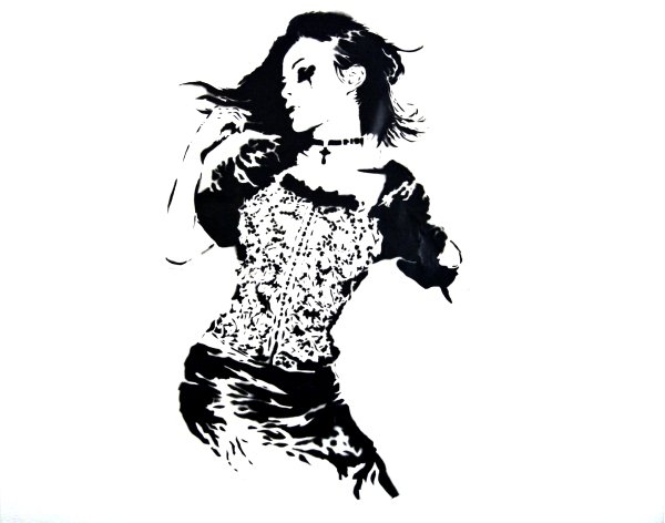 Силуэт лица девушки