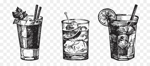 Коктейль черно белый