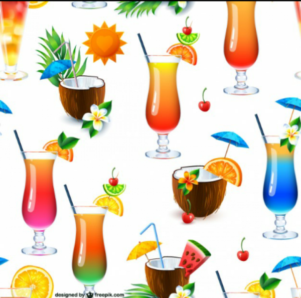 Фон для меню коктейлей