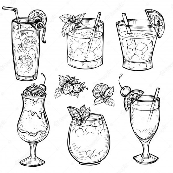 Коктейль чб