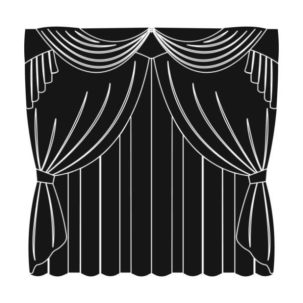 Очертание штор