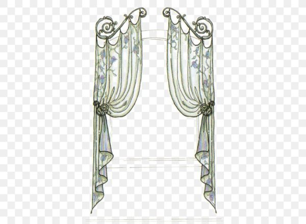 Шторы вектор прямые