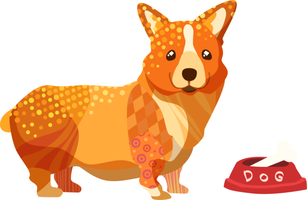 Корги вектор