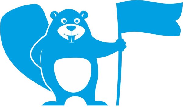 Бобер логотип вектор