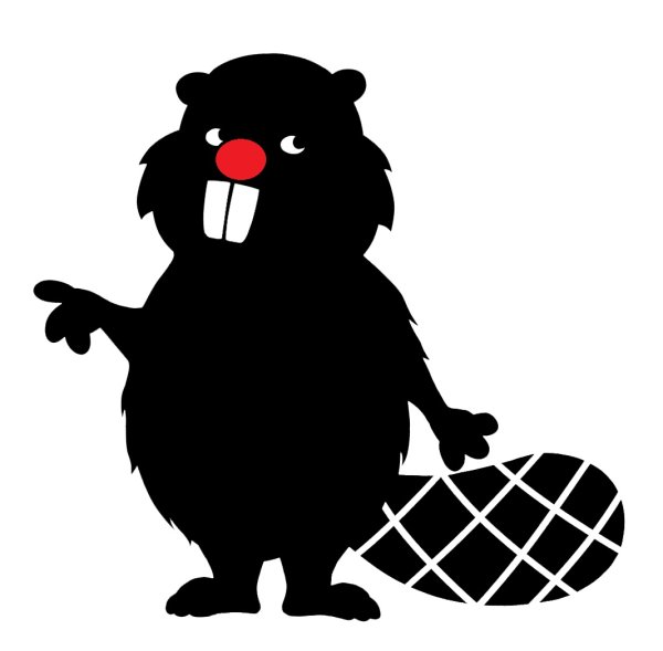 Силуэт бобра