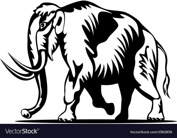 Мамонт векторное изображение