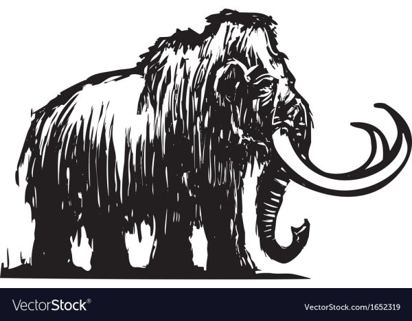 Мамонт векторное изображение