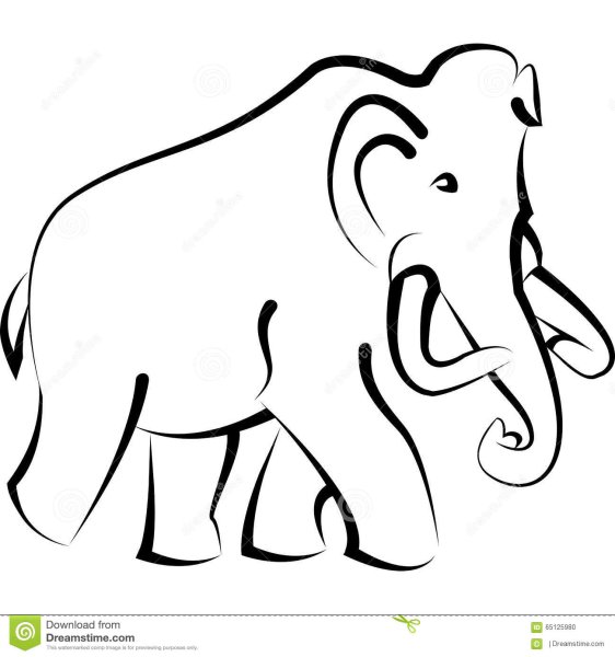 Графическое изображение мамонта