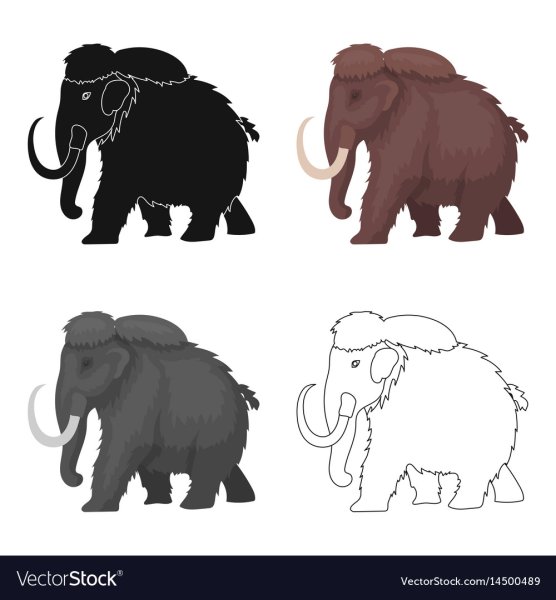 Мамонт векторное изображение