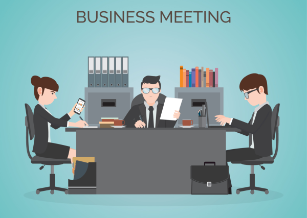 Работники офиса мультяшные