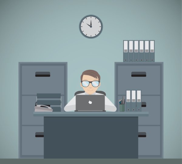 Офисный сотрудник Графика